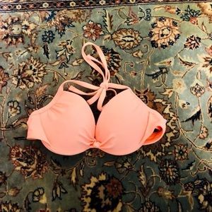 Peach bikini top
